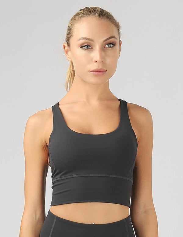 Strappy Back Active Crop Bra