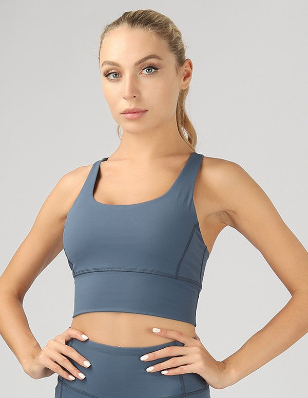 Strappy Back Active Crop Bra