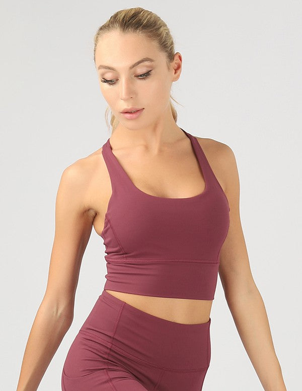 Strappy Back Active Crop Bra