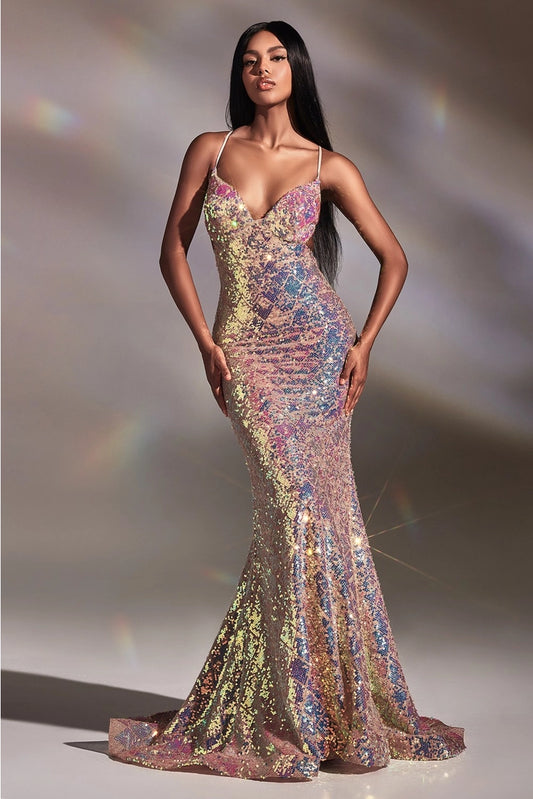 Nancy Evening Prom Dress-MischkaCo