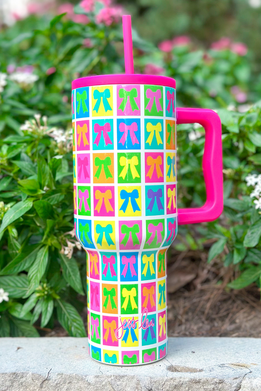 PREORDER-Bow Bonanza Tumbler, Neon