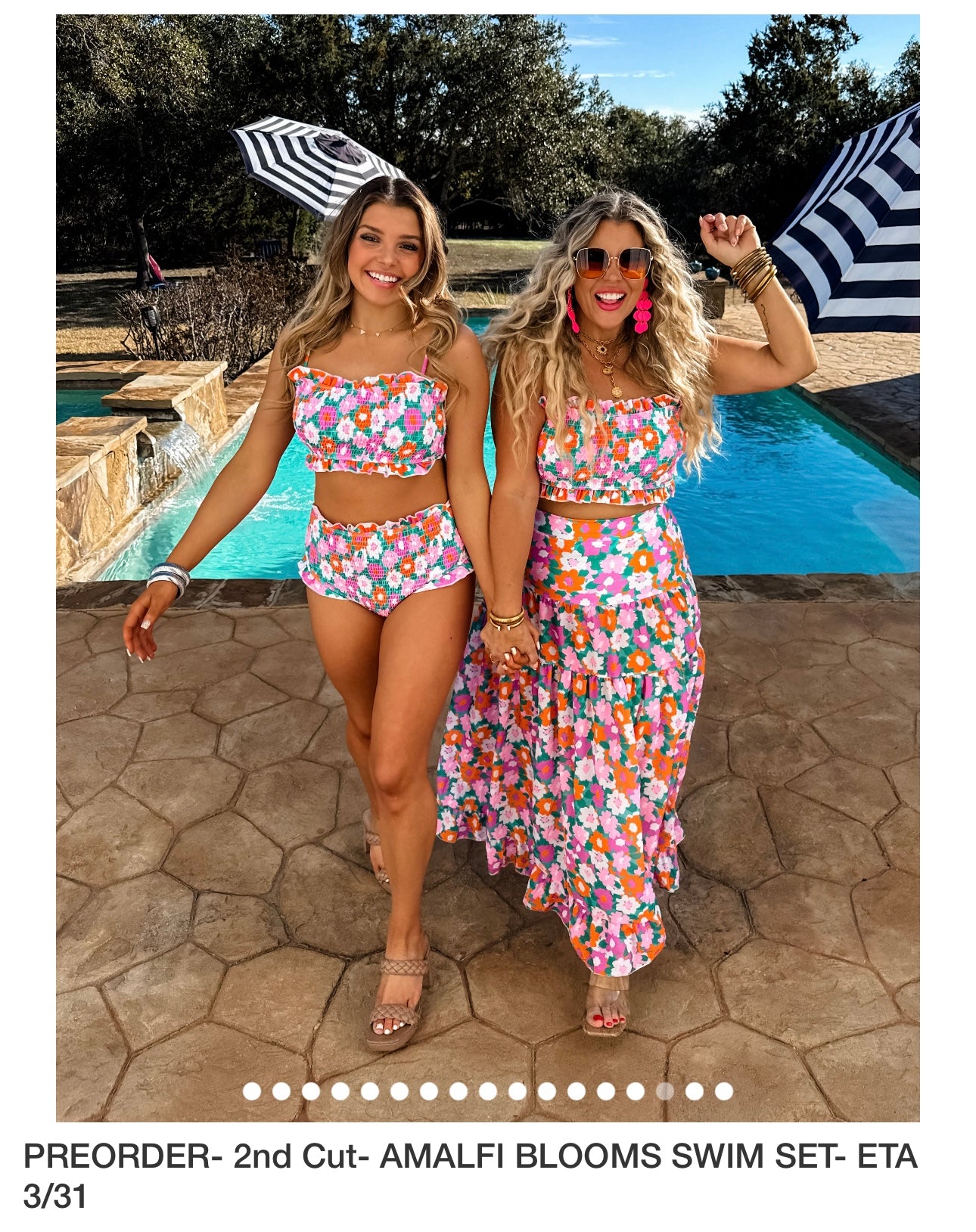 3piece Ditsy Floral Swimsuit Set preorder