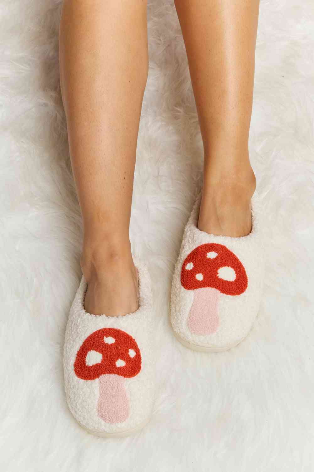 Melody Mushroom Print  Slide Slippers