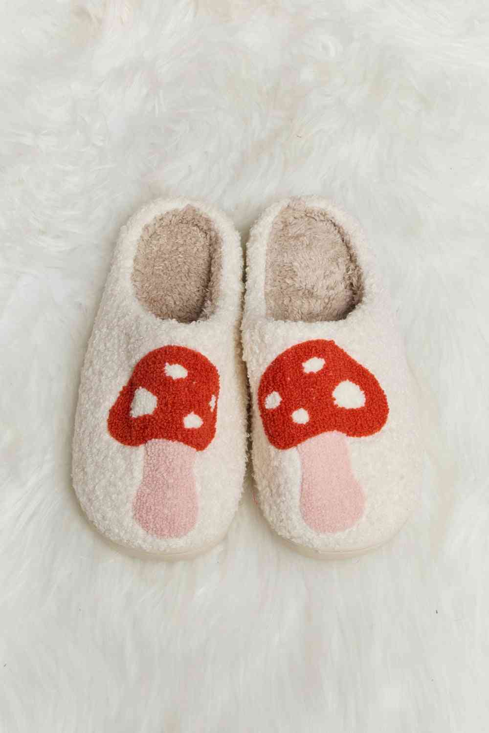 Melody Mushroom Print  Slide Slippers