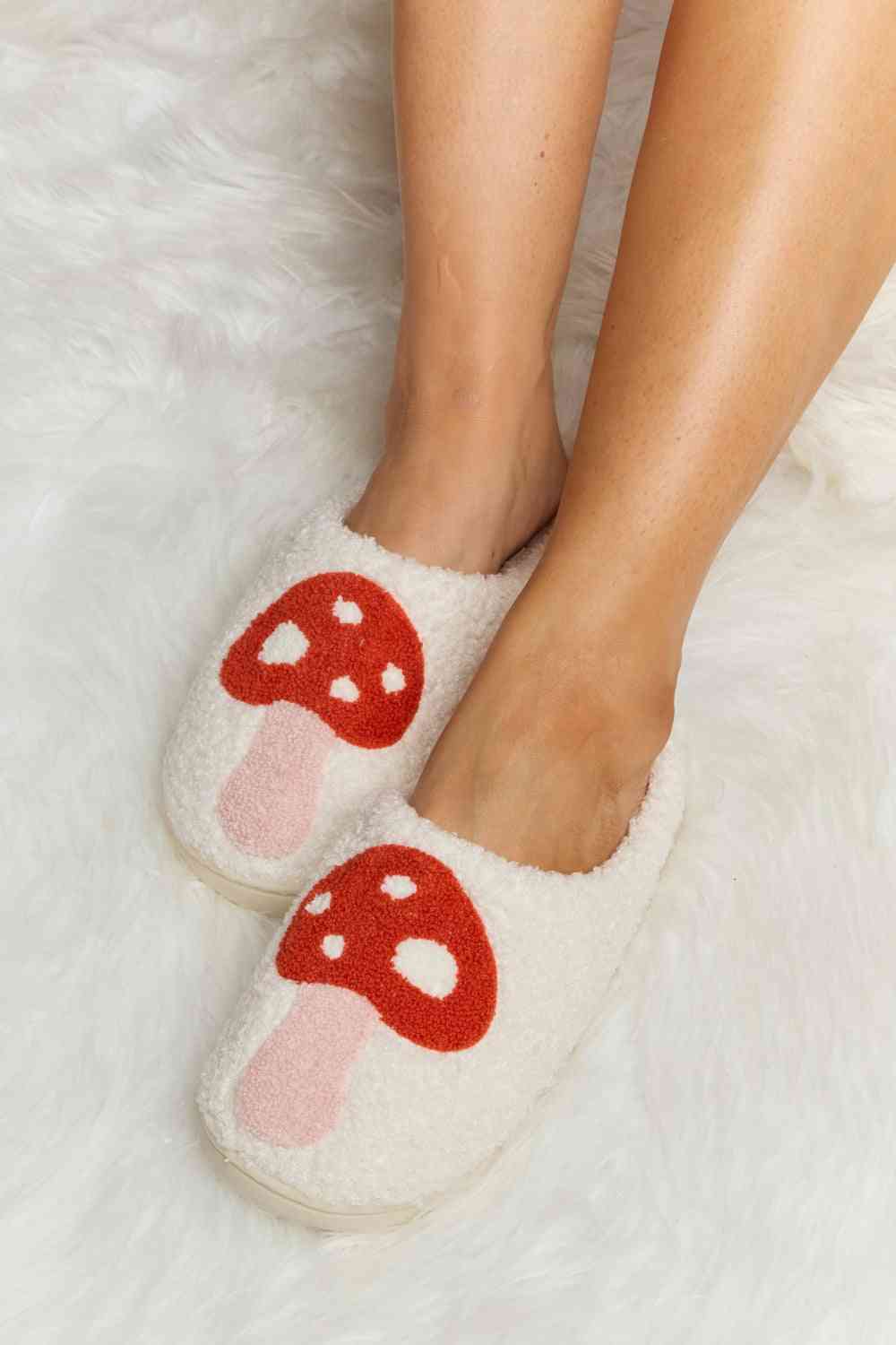 Melody Mushroom Print  Slide Slippers